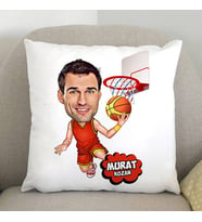 Kişiye Özel Basketbol Oyuncusu Karikatürlü Yastık