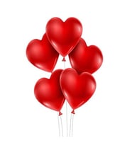 Kırmızı Kalp Latex Balon 10 Adet
