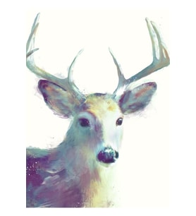 Whitetail No.2 Tablo Ahşap Poster Dekoratif