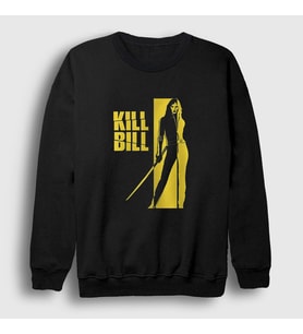 Presmono Unisex Siyah Beatrix Film Kill Bill Sweatshirt 246258tt