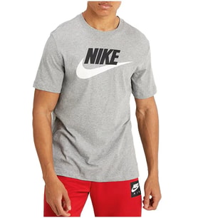 Nike Mens İcon Future Tee Baskılı Erkek Günlük Tişört Gri