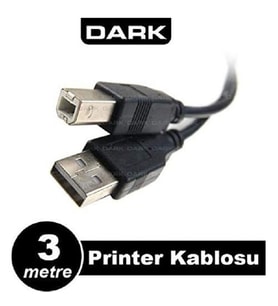 DARK 3metre DK-CB-USB2PRNL300 USB Yazıcı Kablosu
