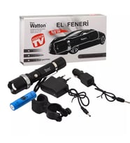 Zoomlu Şarjlı El Feneri En Uygun Fiyata  Wt-038