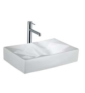 E-W2000 Tezgah Üstü Lavabo Parlak Beyaz