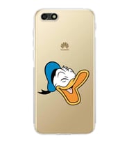 Huawei Y5 2018  Kamera korumalı Kapak Donald Duck Tasarımlı  Şeffaf Kılıf