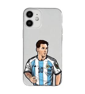 Iphone 12 Uyumlu Lionel Messi Desenli Şeffaf Telefon Kılıfı