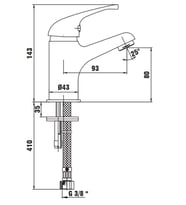 AR Allegra Lavabo Bataryası 102188032  (Krom)