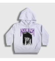 Presmono Unisex Çocuk Beyaz Poster Kate Bush Kapüşonlu Sweatshirt 523871tt (Beyaz)