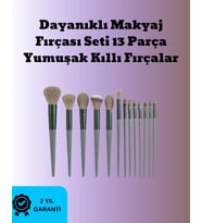 Toz Ve Krem Ürünler İçin Güçlü Tutucu Yumuşak Kıllı Makyaj Fırça Takımı 13 Parça