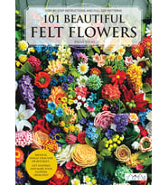 101 Beautiful Felt Flowers (Krem)