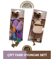 Eastland Matatabive Catnipli Peluş Fare ve Şekerli-Matatabili Peluş Fare Oyuncak 2'li Set
