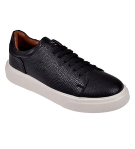 Lufian Hakiki Deri Erkek Spor Ayakkabı Sneaker LUF-TOMMY   SİYAH BEYAZ