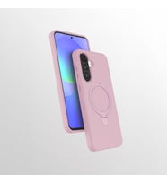 Galaxy A56 Kılıf Magsafe Şarj Özellikli Standlı Sensitive Touch Samara Kapak (Pembe)