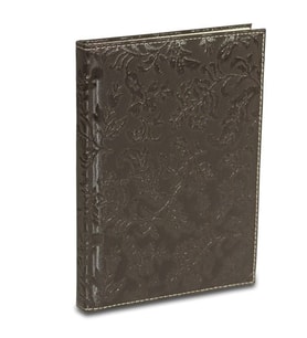 Deri Defter Günlük Journal Ajanda Tarihsiz Çizgili 160 Yaprak Paris Vegan 20x28 cm (KAHVE)