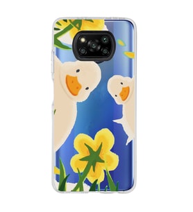 Poco X3 Pro / X3 NFC Uyumlu Sevimli Ördekler Tasarımlı Şeffaf Telefon Kılıfı