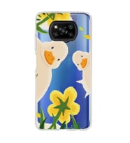 Poco X3 Pro / X3 NFC Uyumlu Sevimli Ördekler Tasarımlı Şeffaf Telefon Kılıfı