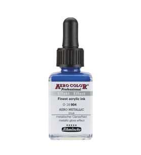 Schmincke Aero Color Akrilik Mürekkep 28 ml 904 Aero Metallic Blue