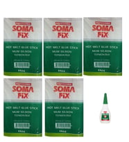 5 Kg Somafix Şeffaf İnce Mum Silikon 7.4 x 300 mm Çubuk Sıcak Silikon