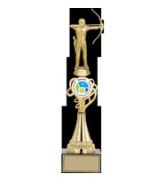 ODAK KUPA - Figürlü Kupalar - Okçu Figürlü Kupalar FG-034 A - 39 cm