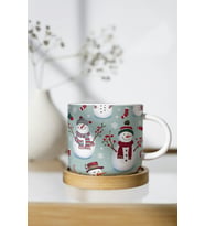 NOEL TEMALI NESCAFE FİNCANLARI (Çok Renkli-Naturel)