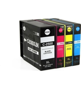 PhotoPrint®Canon Maxıfy 2500Xl Uyumlu Yüksek Kapasiteli 4 Renk Muadil Kartuş Seti