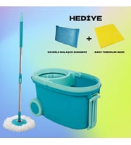 Technoe Motek MT-10 Comfort Mop Tekerlekli Taşıma Saplı Mop + Temizlik Seti