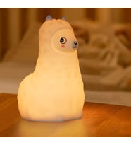 3D Lama Tasarımlı Silikon Gece Lambası (Pembe)