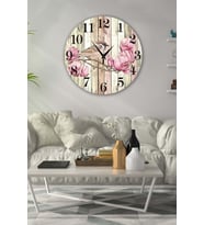 Bilge Retro Tasarımlı Duvar Saati 35x35cm (Baskılı)