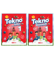 KIRMIZI BEYAZ YAYINLARI 1.SINIF 2.DÖNEM TEKNO TÜRKÇE - MATEMATİK 2'Lİ SET
