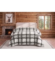 Merinos Loft Yorgan 195X215 Volante Antrasit