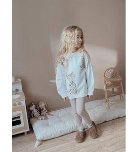 Cg Kids Sevimli Kedi Baskılı Alt Fitilli Tayt 2 İplik Kız Çocuk Alt Üst Takım (Çok Renkli)