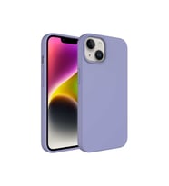 Apple iPhone 14 Plus Uyumlu Kılıf Sıvı Teknolojili Silinebilir Sert Zore Kivi Kapak (Koyu Lila)