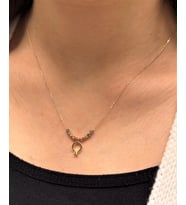 Altın Yüzük Model Kolye Ucu ve Zinciri