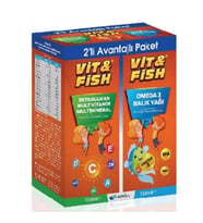 Vit&Fish Omega 3 Balık Yağı 150 ml + Beta Glukan Multivitamin & Multimineral 150 ml