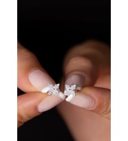 Elika Silver Kadın Minimal 925 Ayar Gümüş Küpe