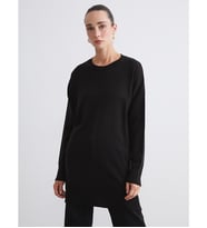 LCWAIKIKI Classic Siyah Bisiklet Yaka Kadın Triko Tunik