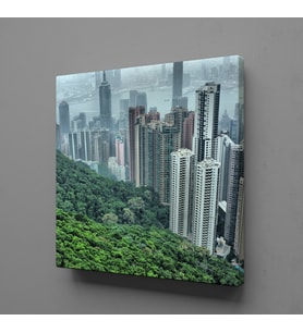 YÜKSEK BİNALAR KANVAS TABLO 200x200cm
