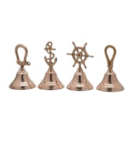 DENİZCİLİK GRUBU-Marine Pirinç Aksesuar-MASA ÜSTÜ ZİL 4 LÜ-13*6*6 CM ADET-JTTR36215 (Sarı)