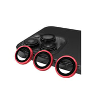 iPhone 14 Pro CL-07 Kamera Temperli Cam Lens Koruyucu (Kırmızı)