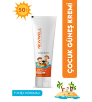 New Well Çocuk Güneş Kremi Yüksek  Koruyucu Spf 50+ (50ml)