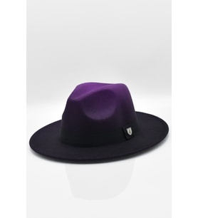 Erkek Multicolor Fötr Şapka Mor Panama Hat