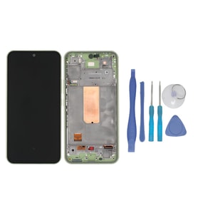 Tkgz - Samsung Galaxy A54 5G SM-A546 Uyumlu Lcd Ekran Dokunmatik Servis YEŞİL ÇITALI + TAMİR SETİ