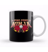 Ping Pong Ninja Table Tennis Pingpong Player Kupa Bardak Porselen