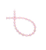 Pembe Kuvars Doğal Taş Özel Faset Kesim 8x6mm Dizi [AA]