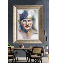 Gümüş Çerçeveli Atatürk Tablo za402