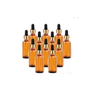 50 Cc Cam Damlalıklı Amber Şişe [50 Cc=50ml X 10 Adet] / Ecza Şişesi / Dropper Şişe