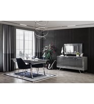 ASOS MDF YEMEK ODASI TAKIMI  (Antrasit)