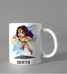 Wonder Woman Kupası Kişiye Özel