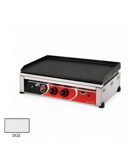 Silverinox Tüplü Set Üstü Döküm Düz Pleyt Izgara 70 Cm