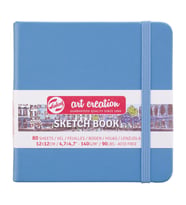 TAC SK.BLCK L.BLUE 12X12 140G SKETCHBOOK